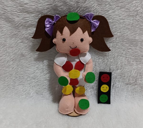 Boneco semáforo do toque